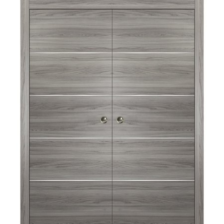 SARTODOORS Barn Interior Door, 28" x 84", White PLANUM20DP-GA-36